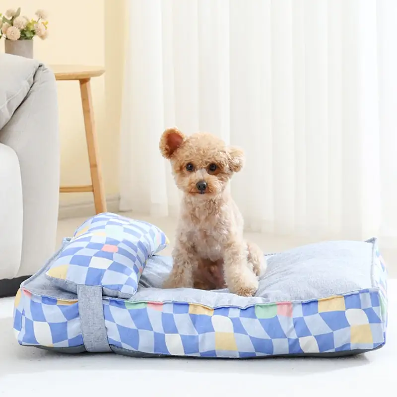 Orthopedic Quilted Pillow Dog & Cat Bed