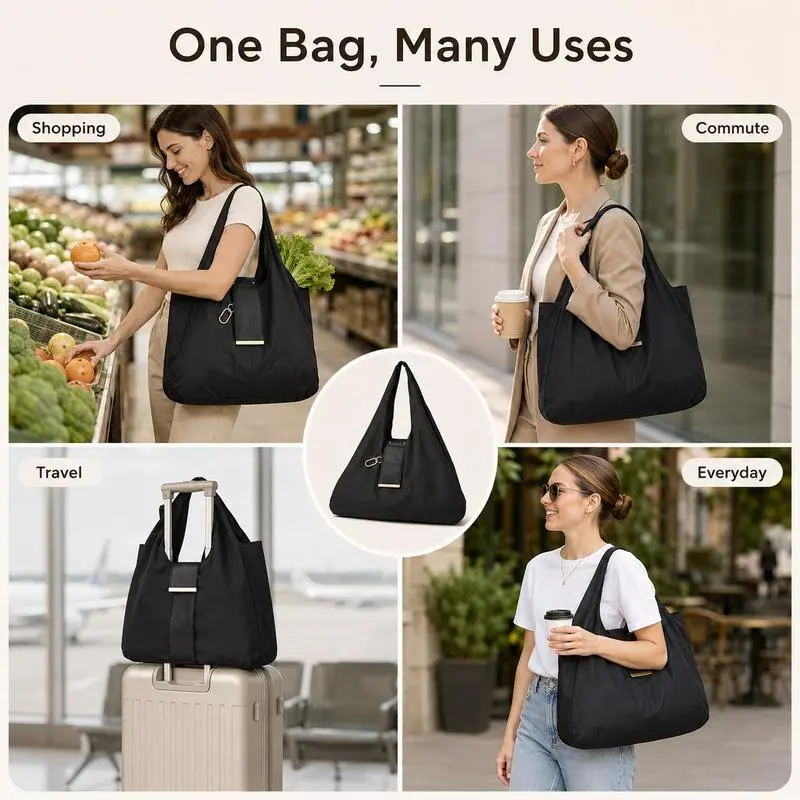 💥2026 HOT SALE💥Foldable Keychain Bag – Reusable Expandable Shopping Bag with Key Ring
