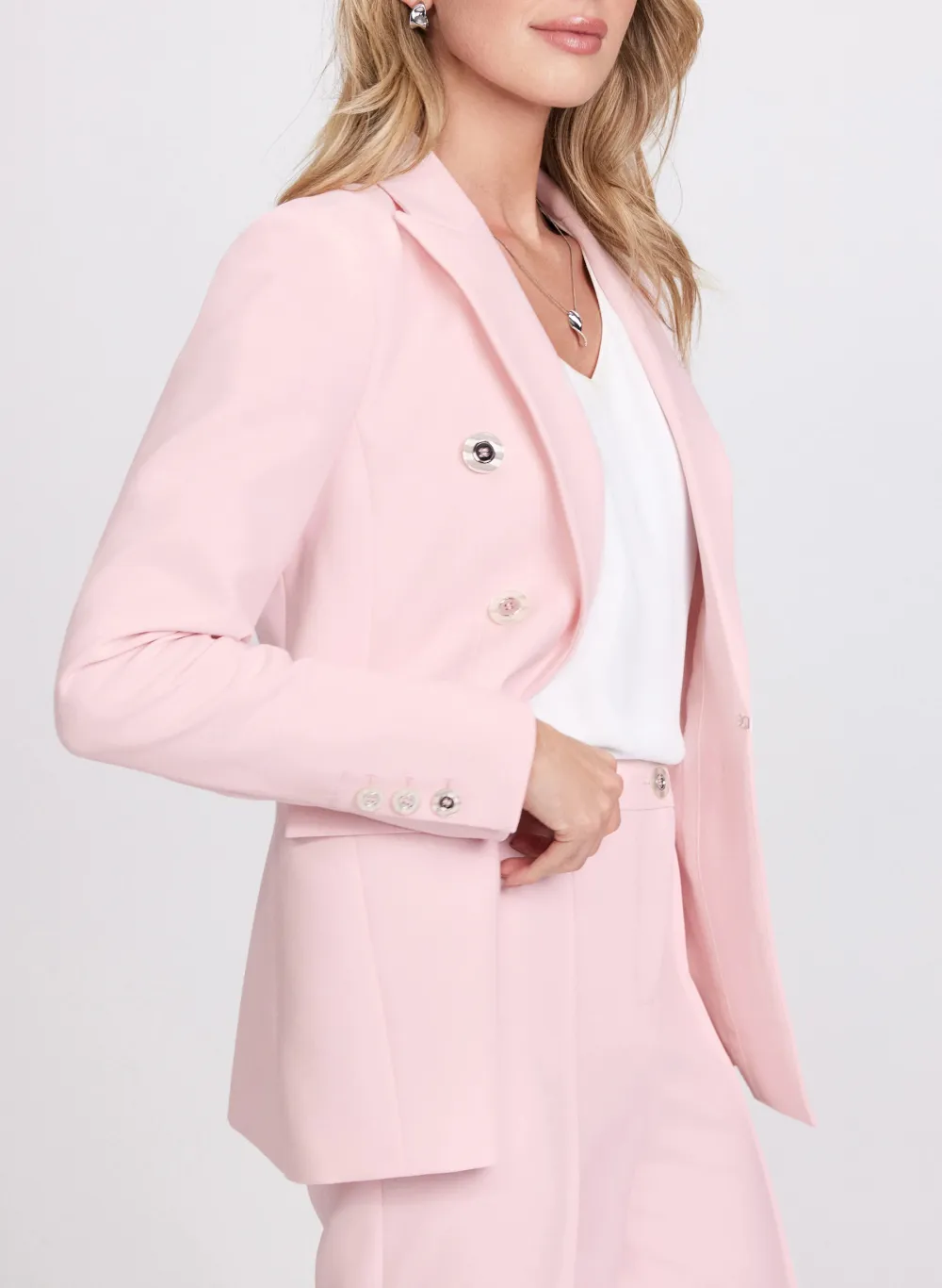 Pink Feminine Style Blazer