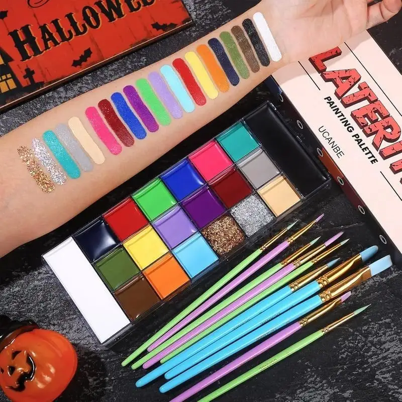 Halloween Early Sale🎨 20-Color Face & Body Oil Paint Palette