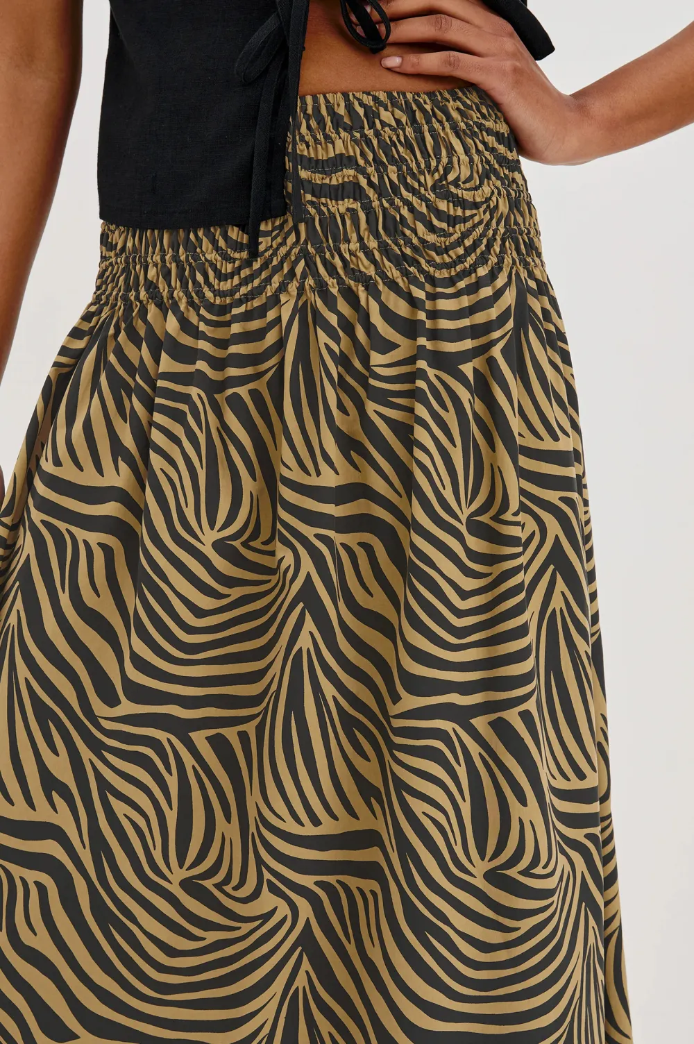 Flared Lightweight Flowing Skirt