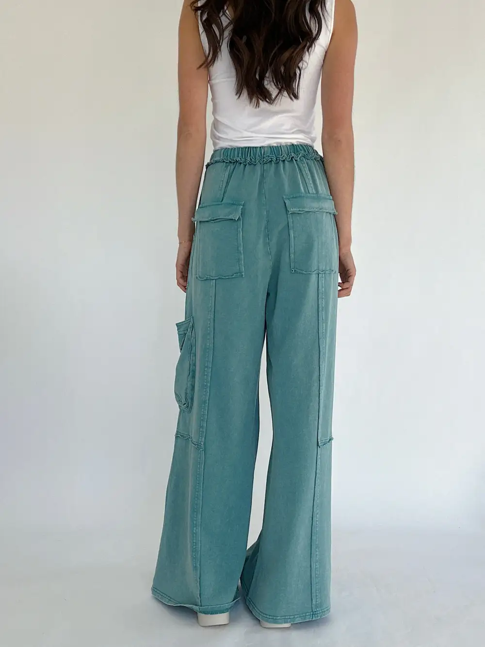 Easy Pull On Wide Leg Pants
