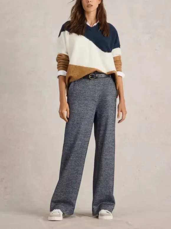 Slight Stretch Wide Leg Trouser