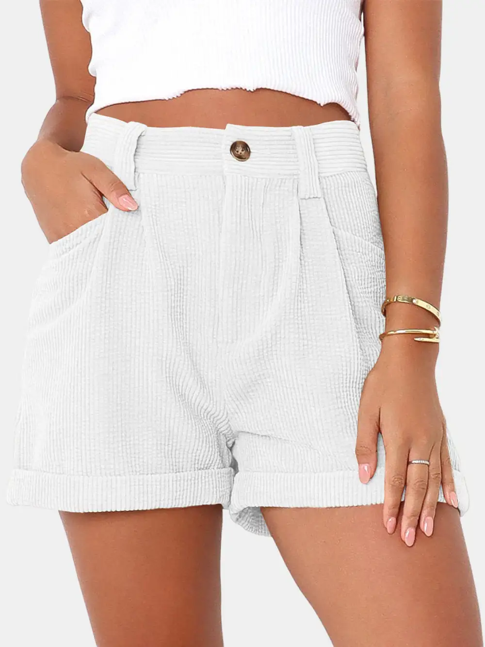 Travel Simple Pocket Detail Shorts