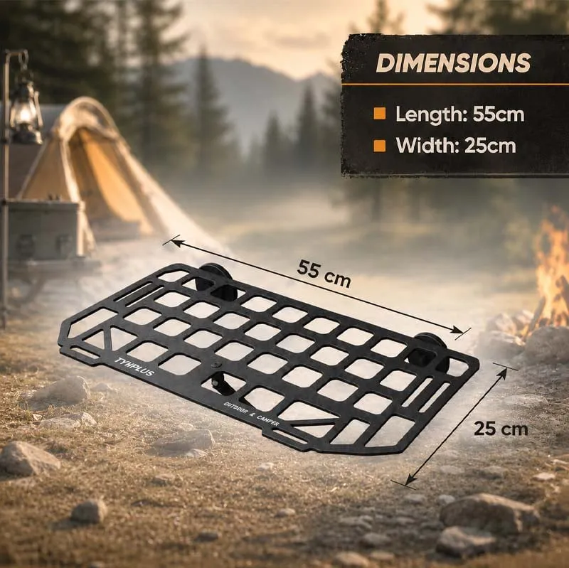 Rugged Magnetic Vehicle Table | Portable Camping Table with Mesh Surface