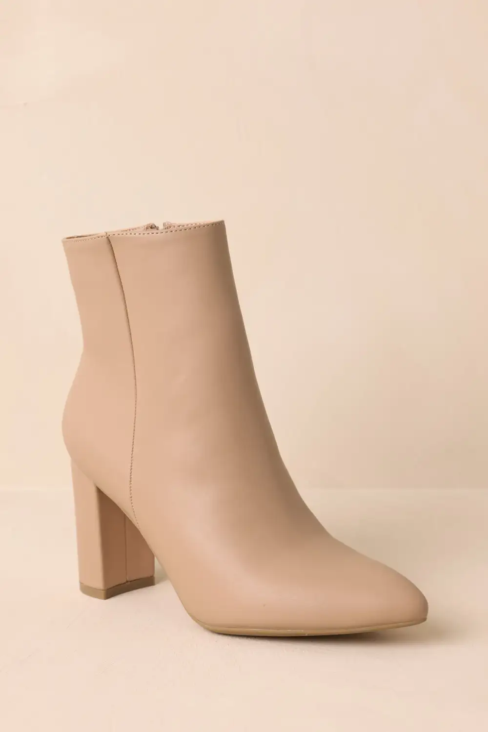Easygoing Faux Leather Leather Boots
