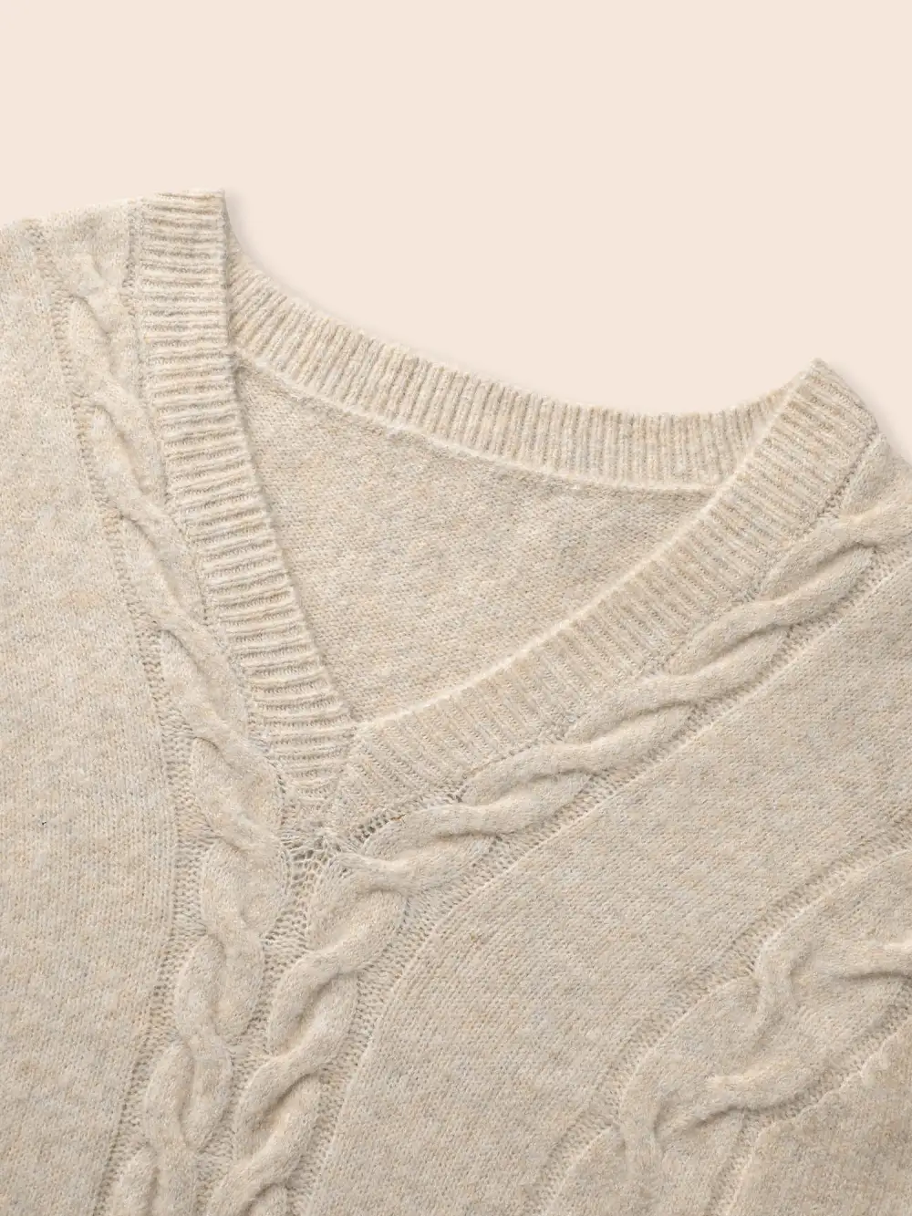 Supersoft Essentials Solid Cable Knit Puff Sleeve Pullover