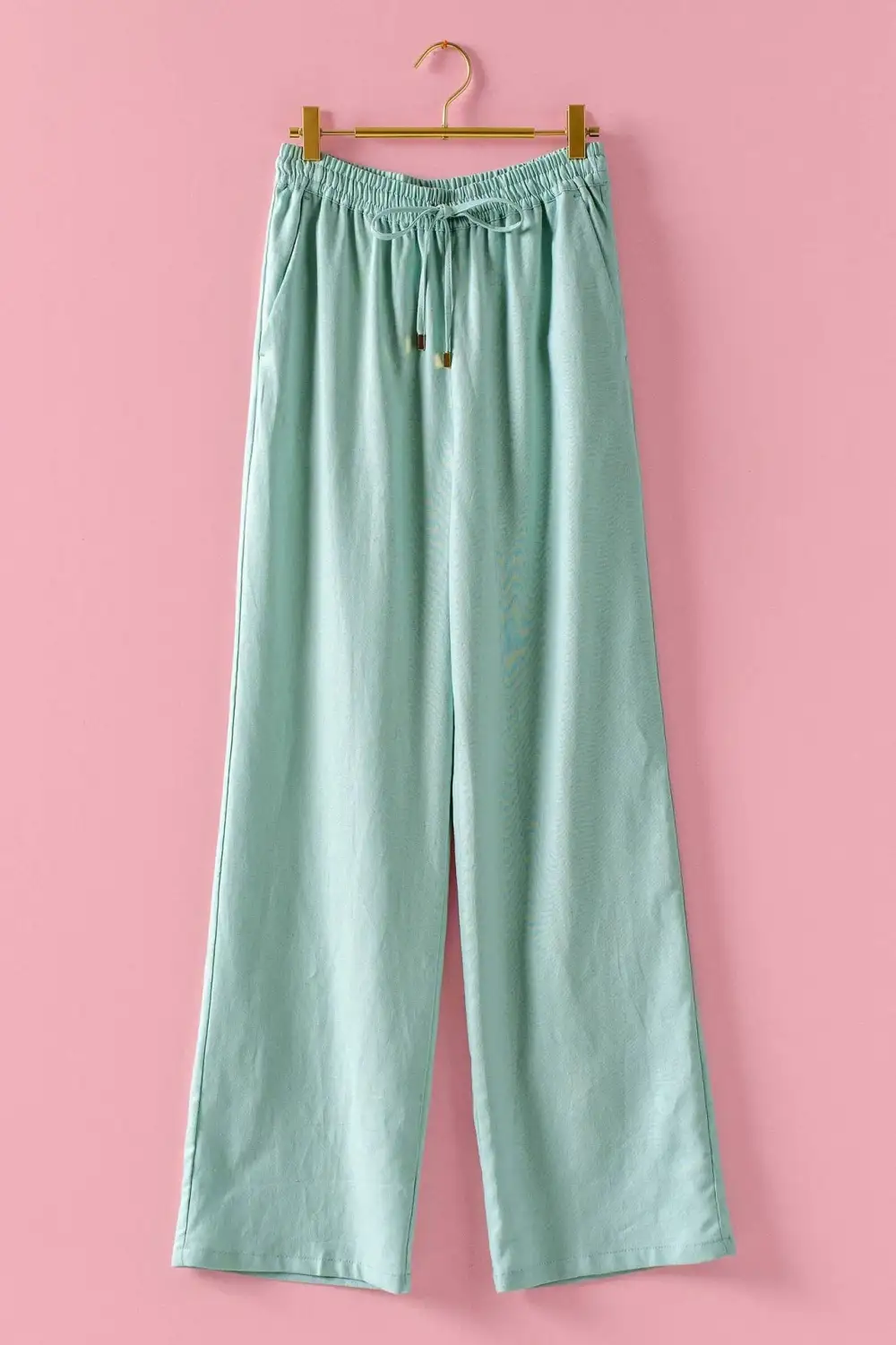 Linen Blend Pull On Pants