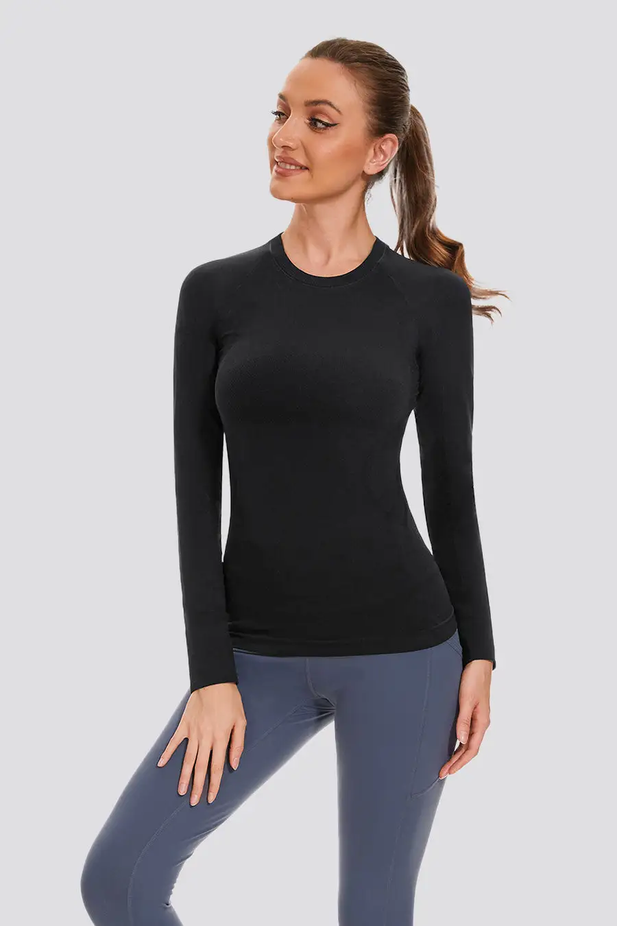 Seamless Long Sleeve Tops