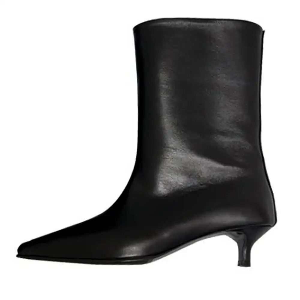 Minimalist Aesthetic Ankle Boots