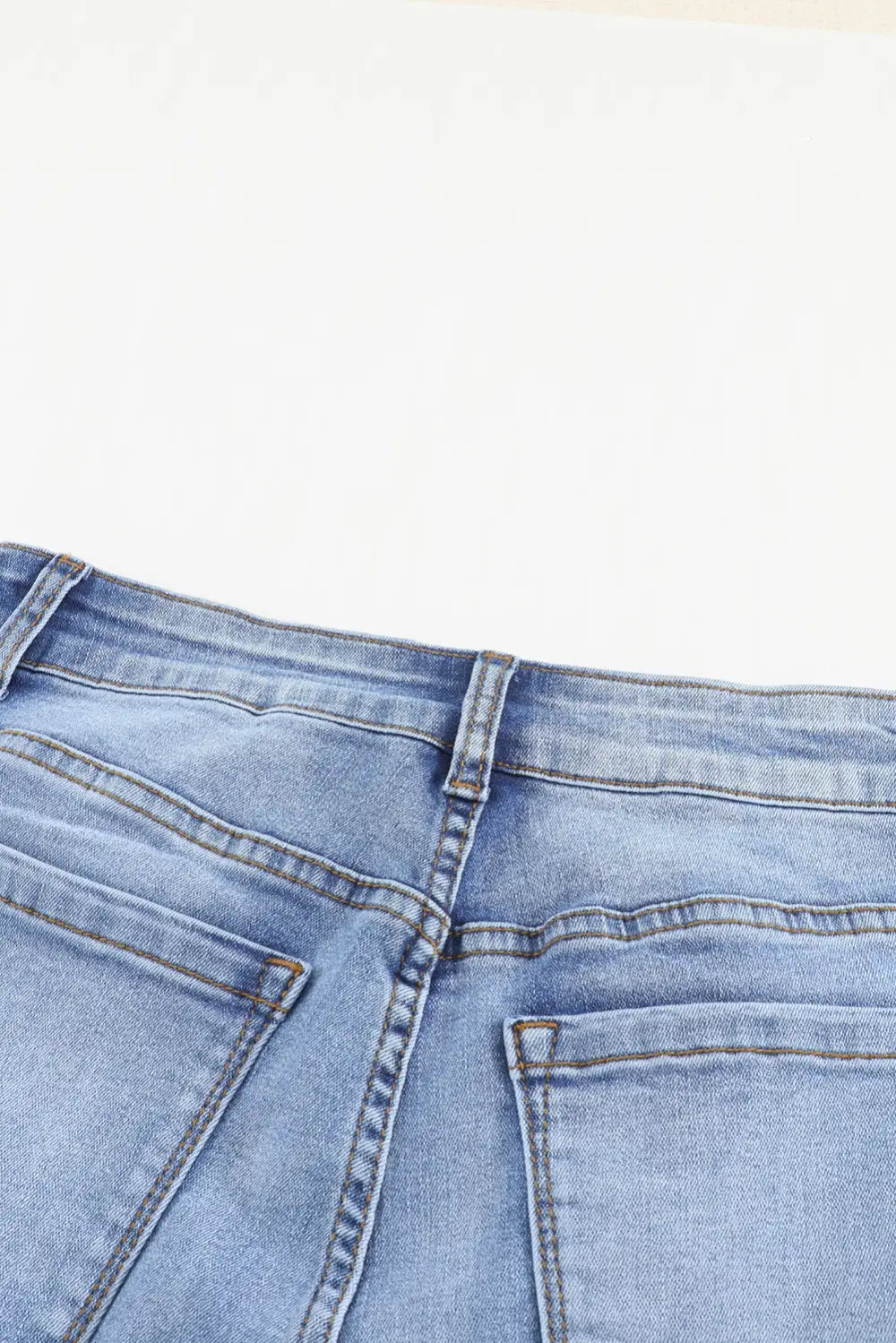 Wash Distressed Skinny Ankle Jeans