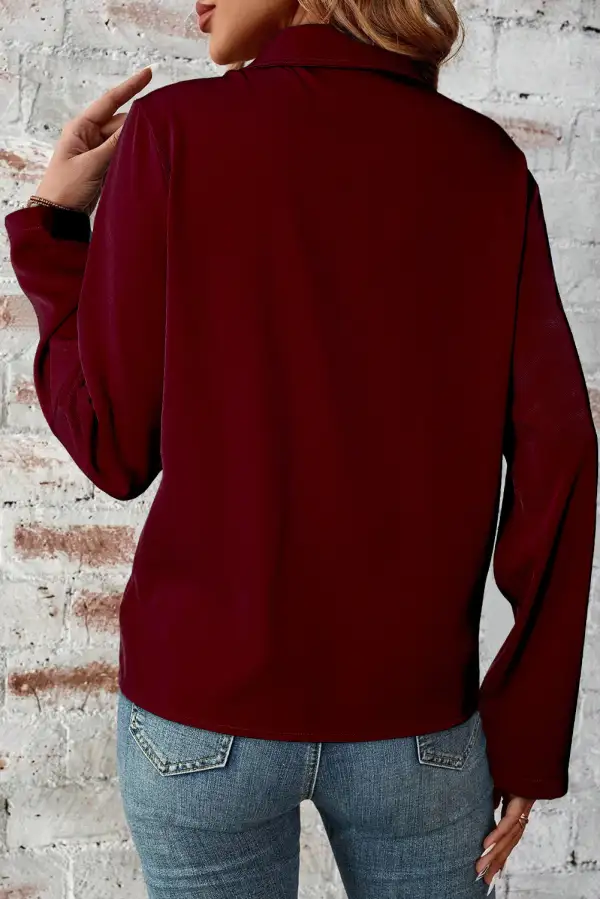 Zip Front Collared Jacket