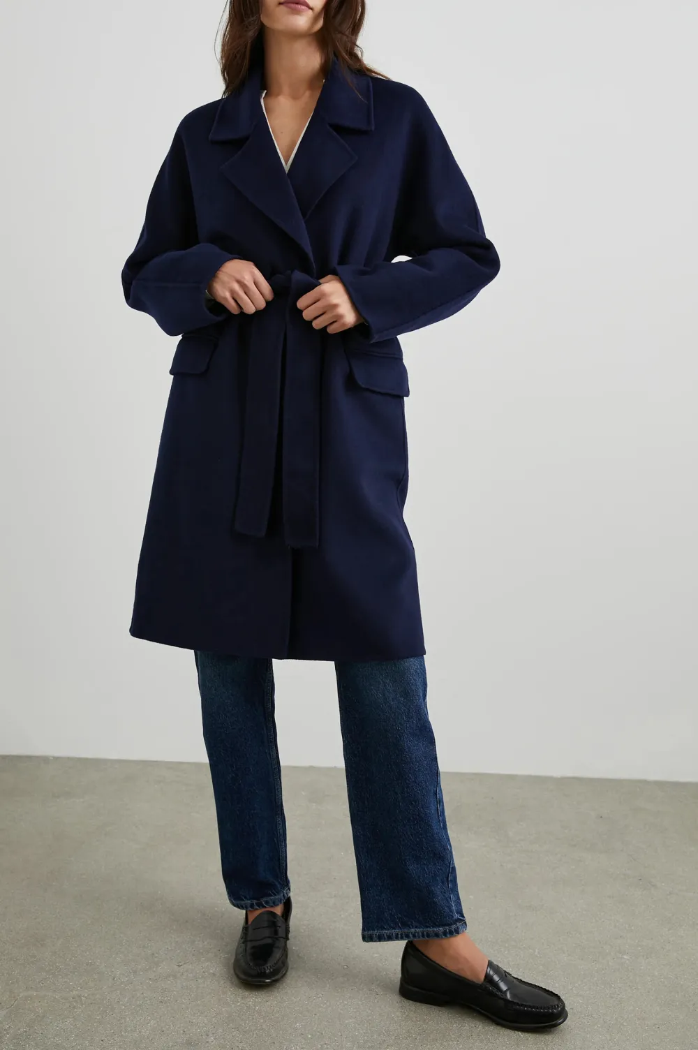 Heavyweight Wool Blend Long Women's Coat