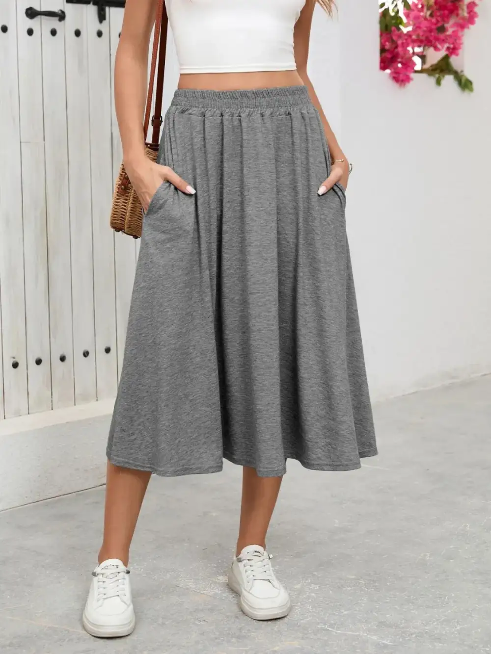 Pocket Elastic Skirt