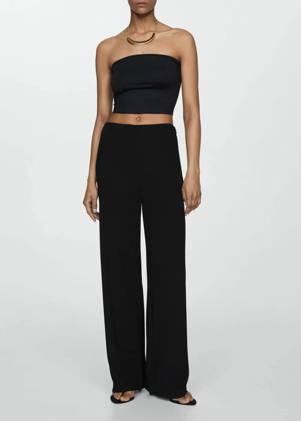 Flowy straight-fit pants