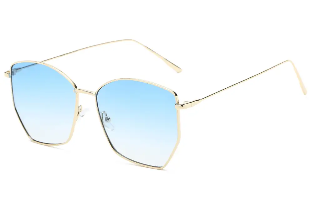 Oversized Geometric Cat-Eye Sunglasses