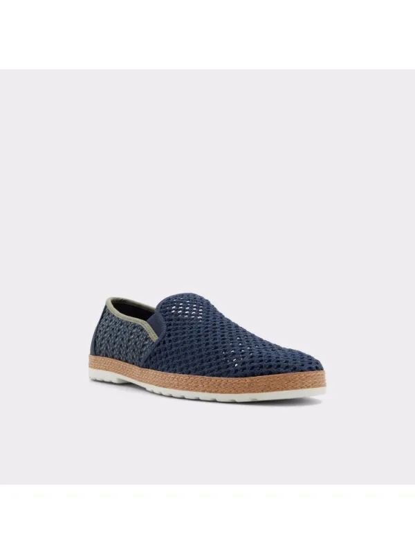 Navy Soft Comfortable Woven Textile Shoes