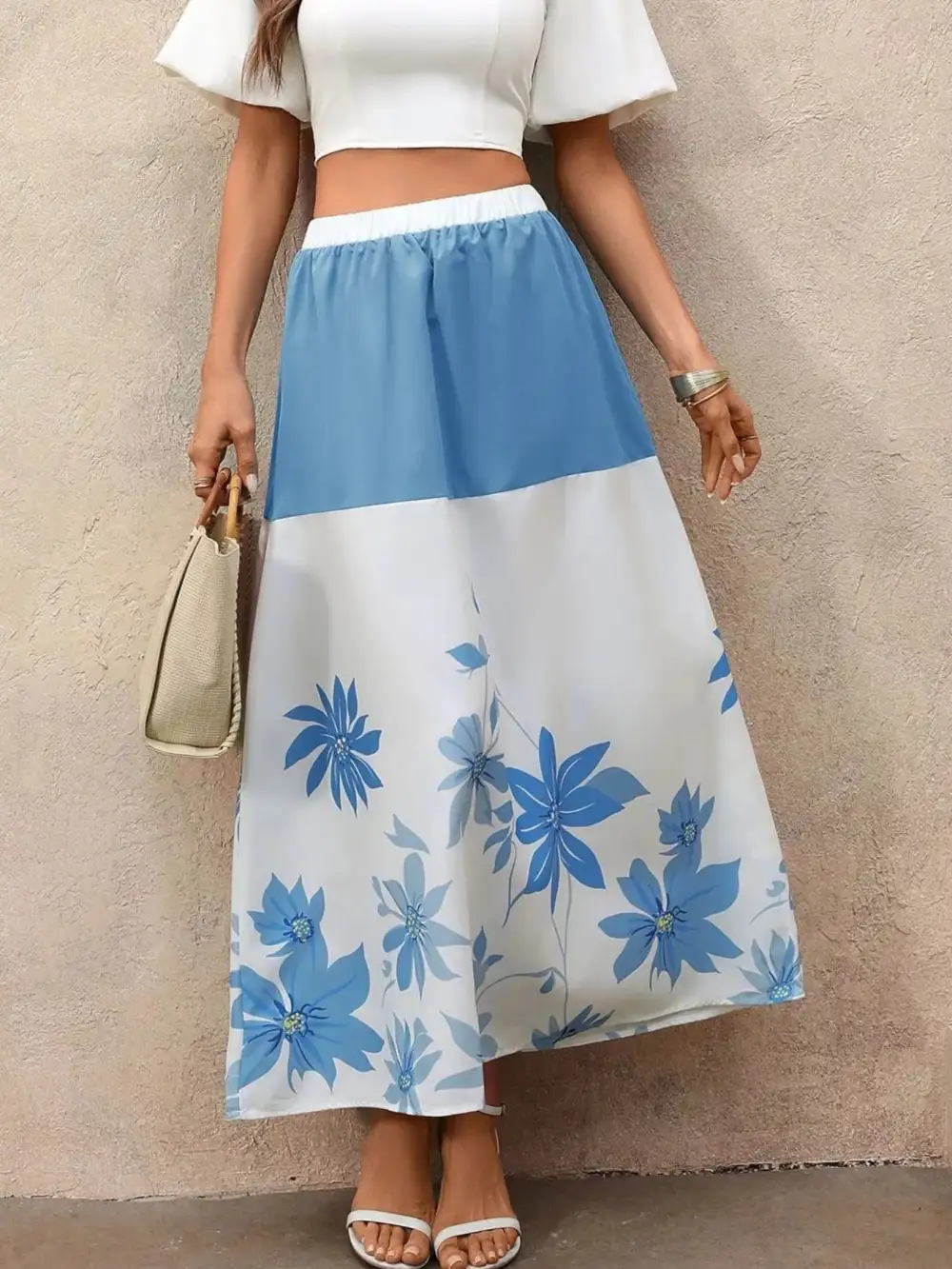 Floral Print Skirt