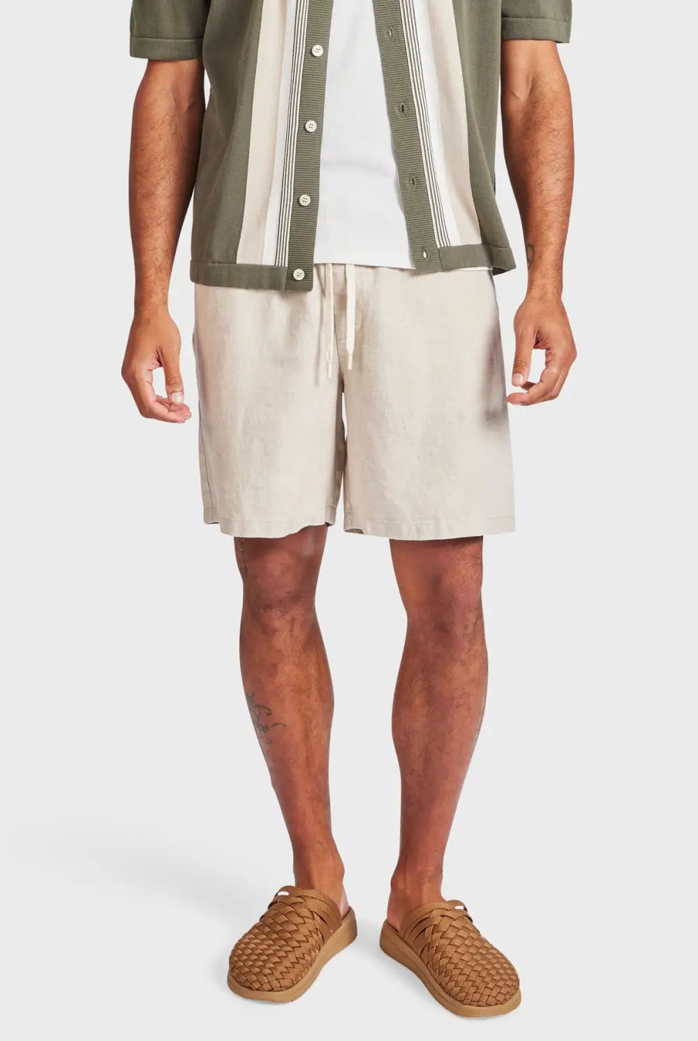 Jeff Linen Short-Oatmeal