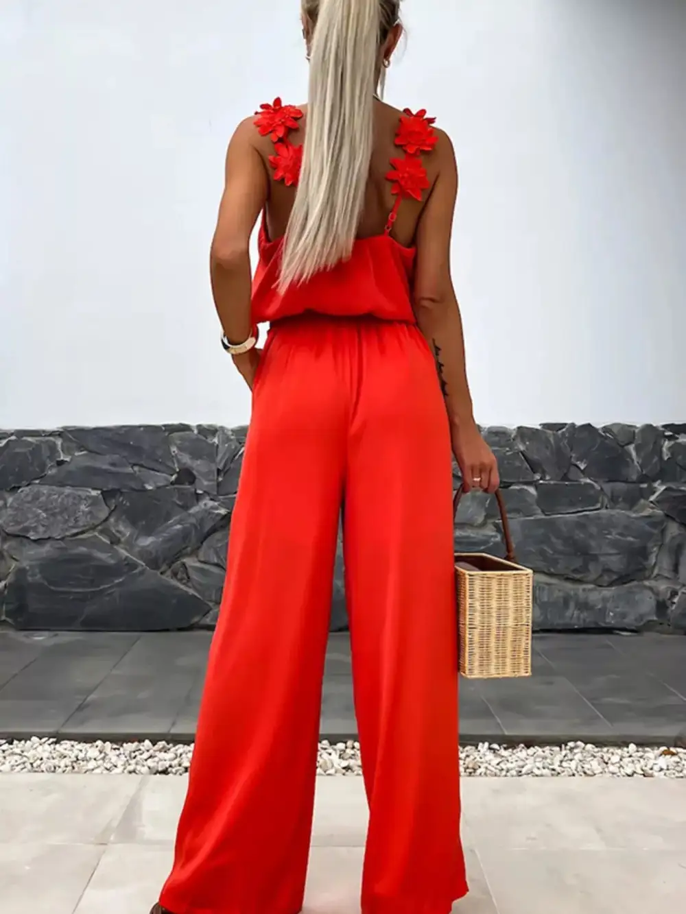 Everyday Floral Wide Leg Jumpsuit