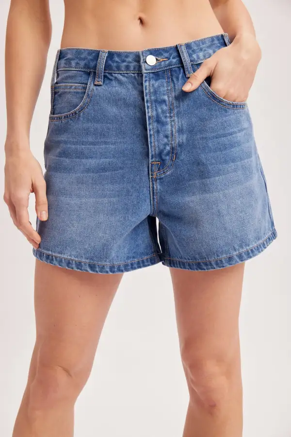 Roomy Relaxed Cotton Blend Casual Shorts