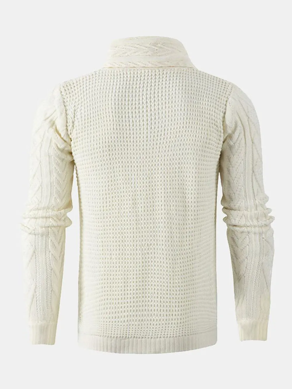 Button Up Turtleneck Cardigan
