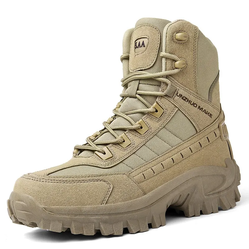 Men's Combat Boots Orthopedic Support Hiking Boots Waterproof Puncture-Resistant Work Boots