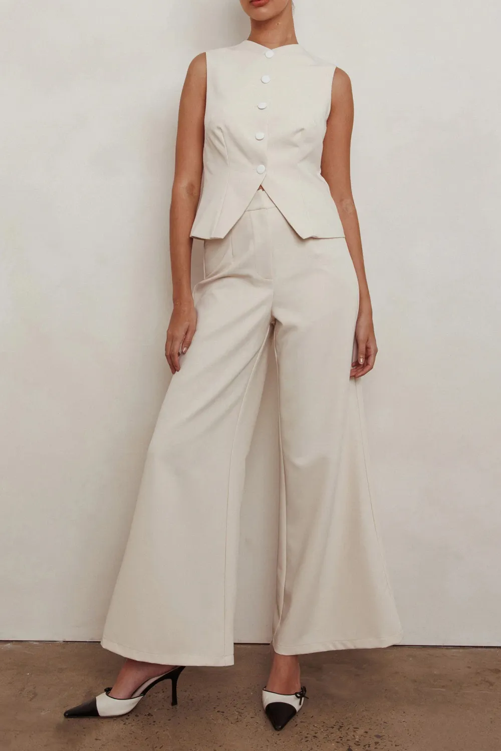 Simple And Versatile Loose Flared Women's Trousers