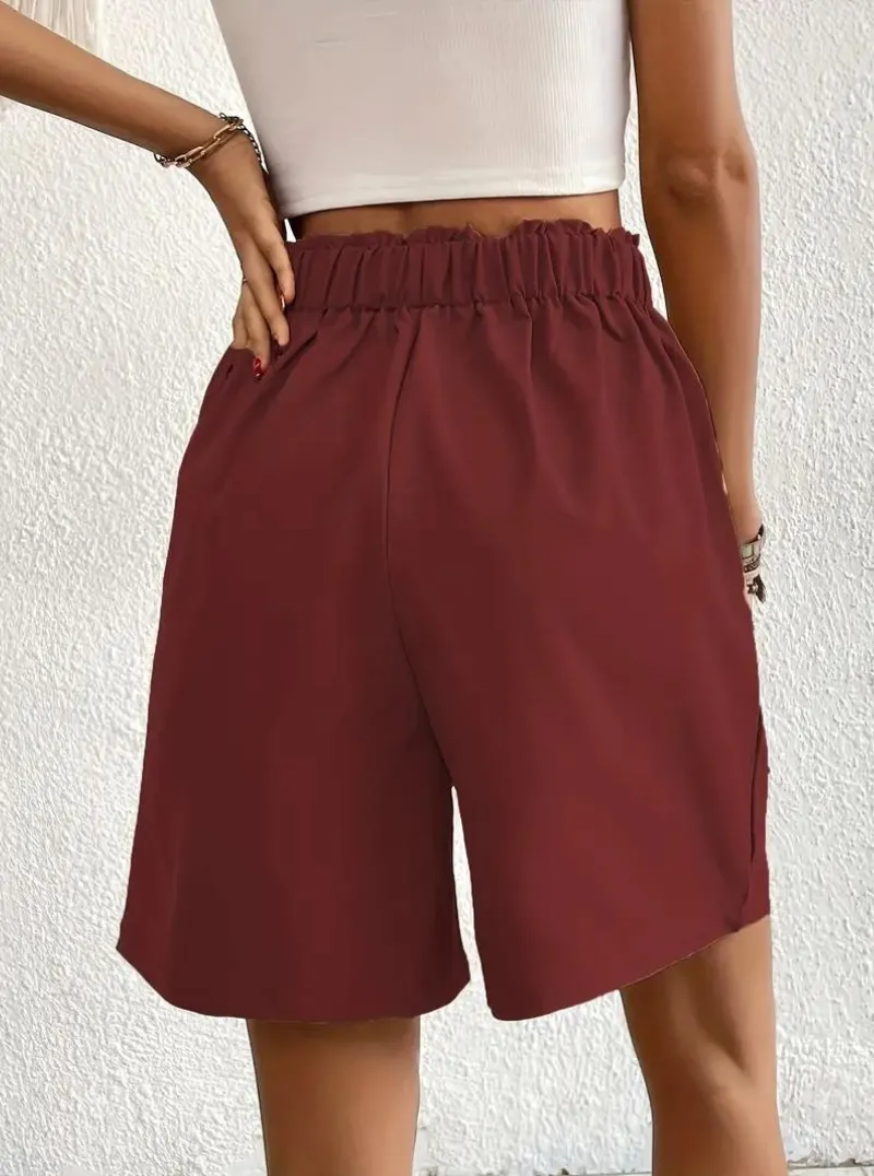 High Waisted Pleated Shorts