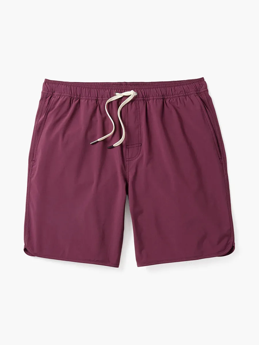 Men's solid color beach shorts