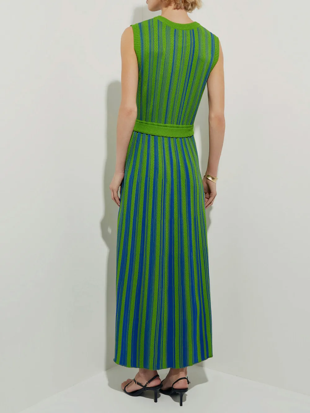 Striped Round Neck Dress