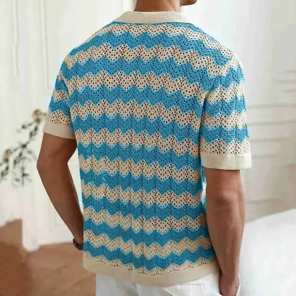 Button Front Knit Shirt