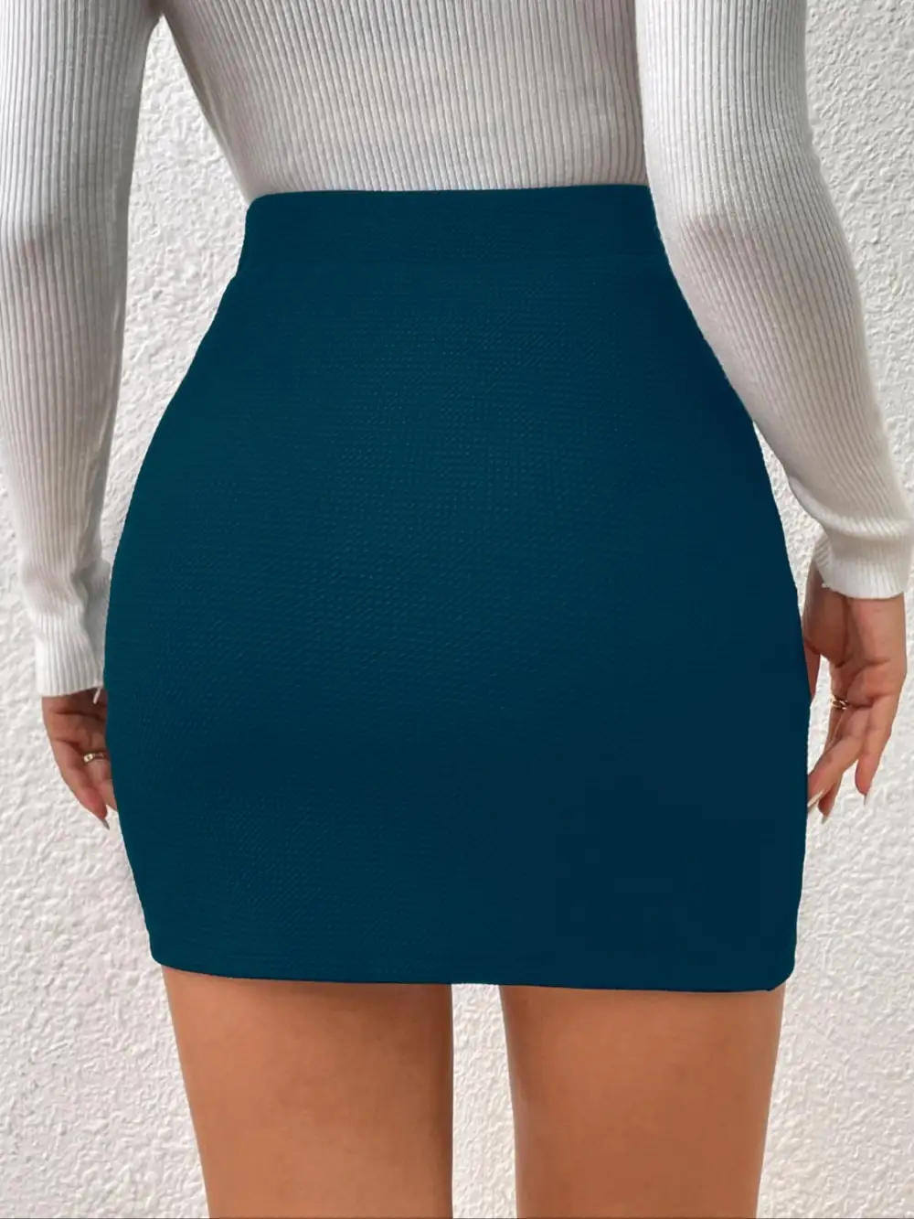 Ruched Elastic Waist Honey Skirt