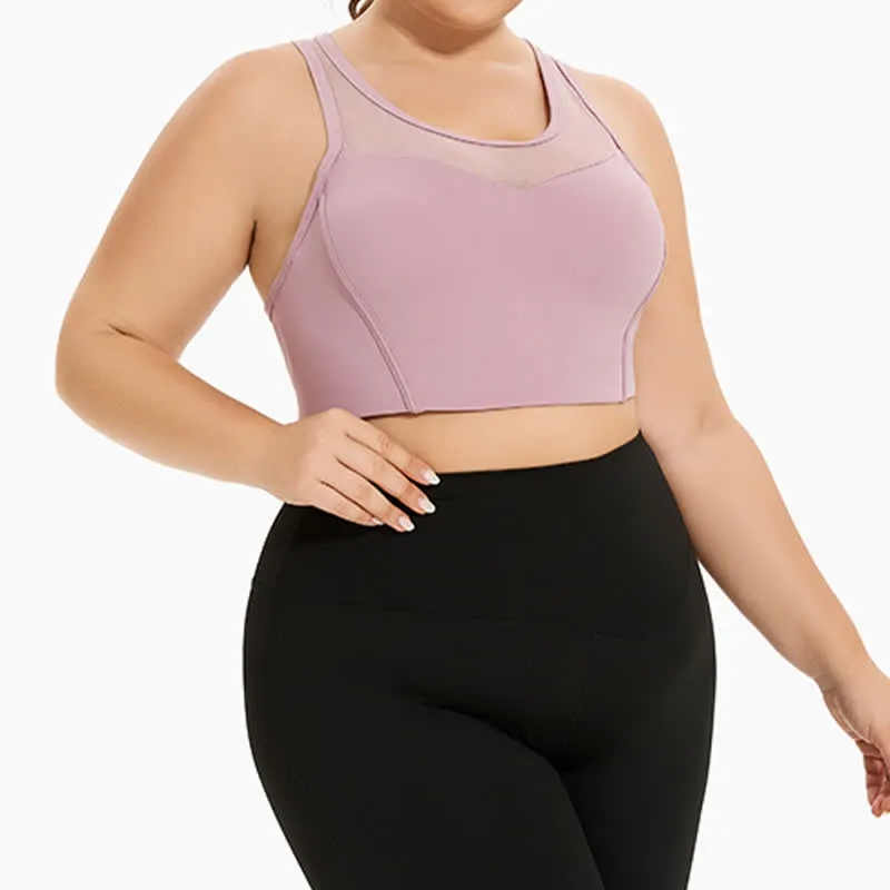 Mesh Sports Bra Yoga Wireless Bra