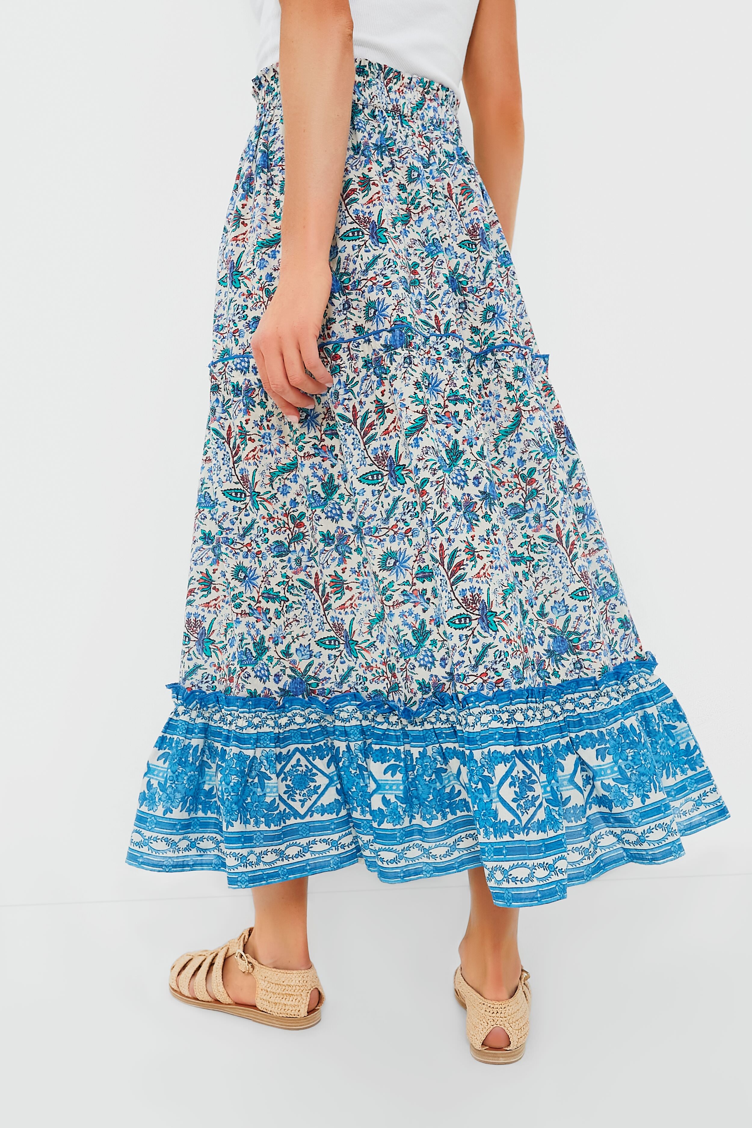 Cornflower Whimsy Prado Skirt