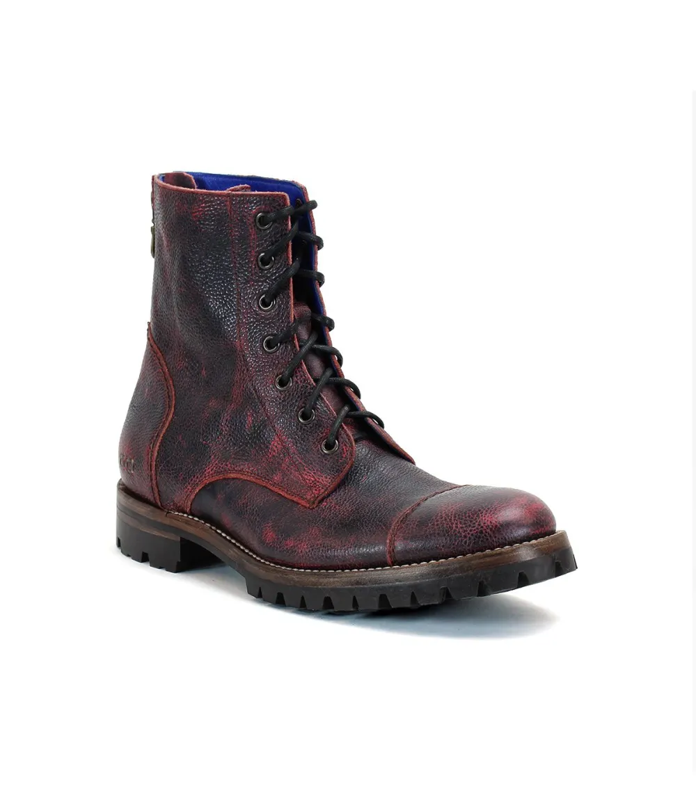 Lug Sole Back Zip Welted Rugged Ankle Boots