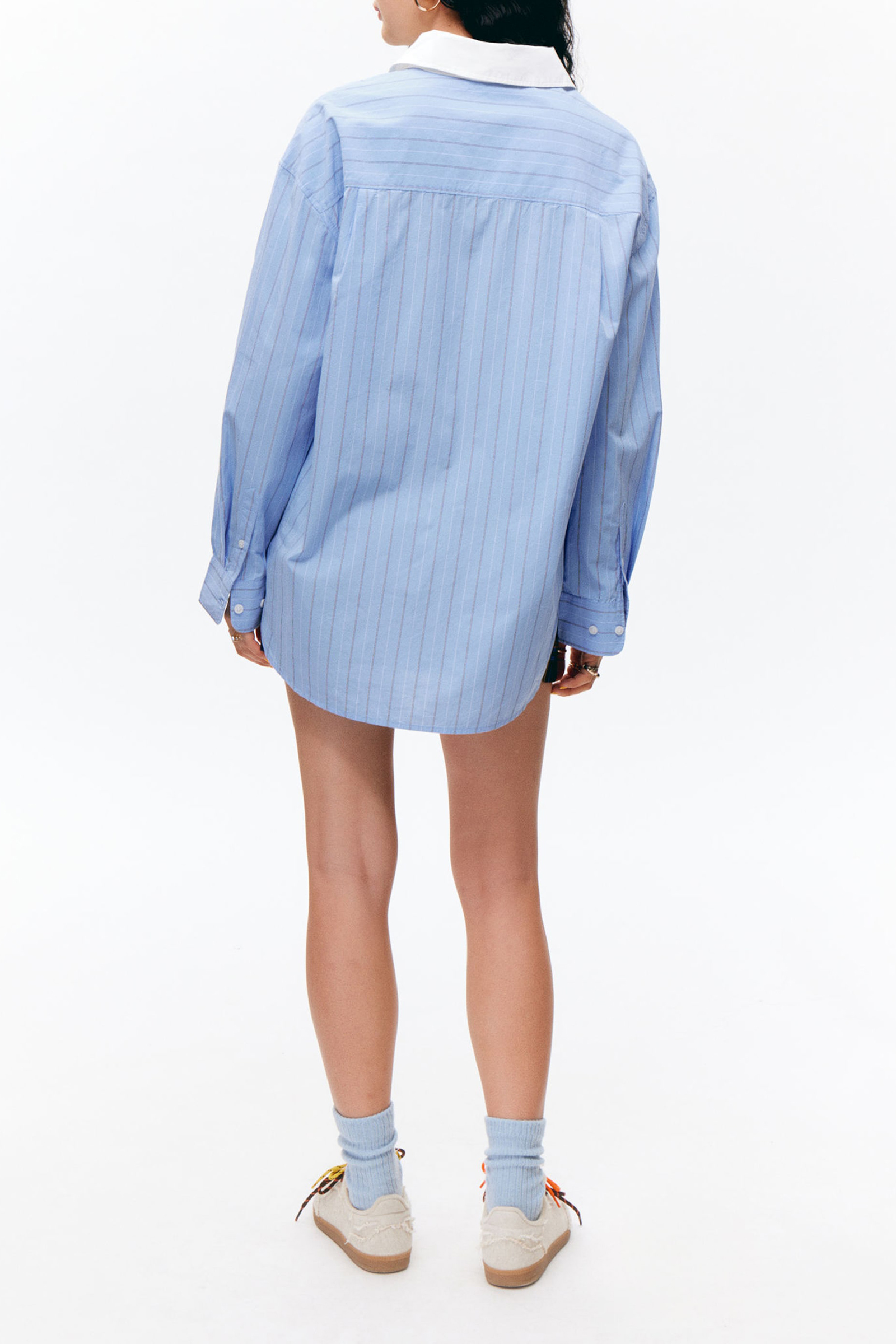 Button Up Drop Shoulder Shirt