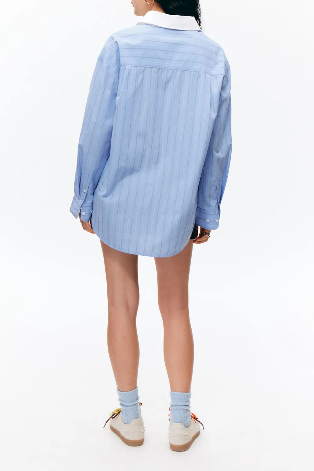 Button Up Drop Shoulder Shirt