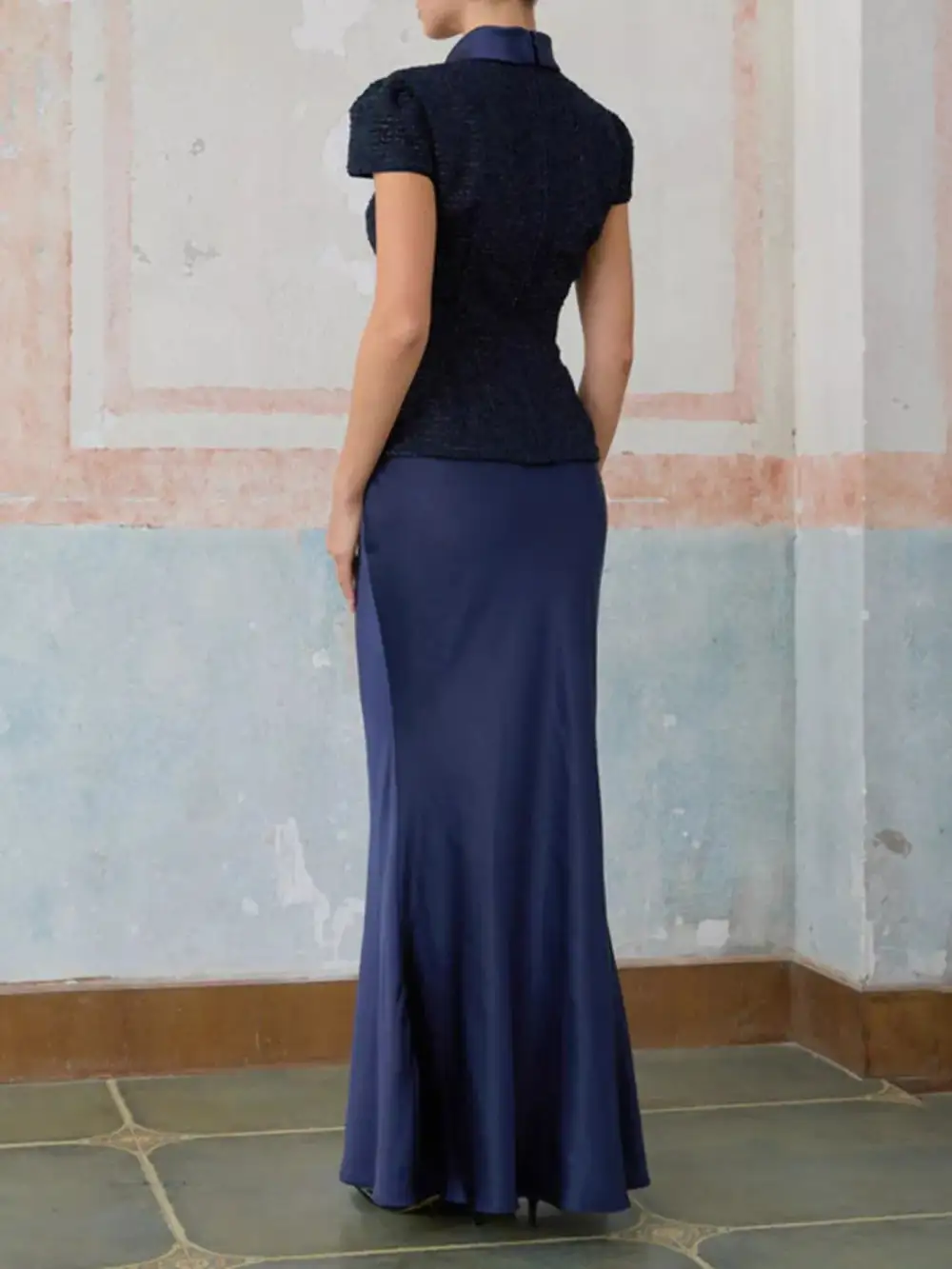 Button Front Satin Coordinated Set