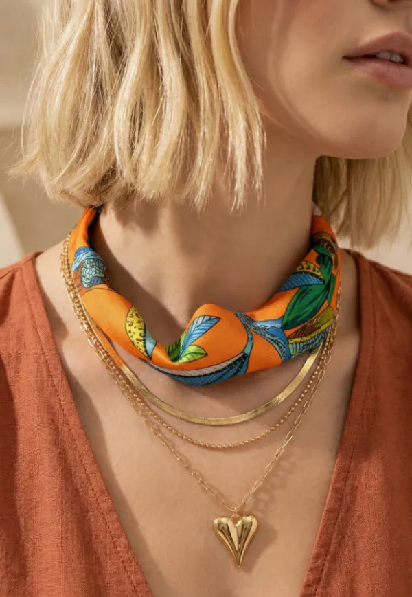 Layered Cord Chain Necklace Set