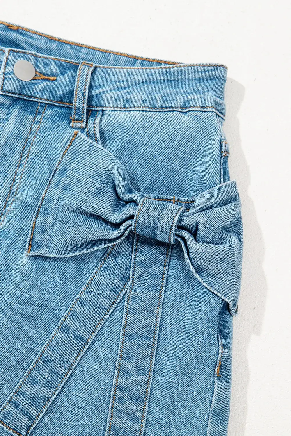 Modern Denim High Waist Skirt