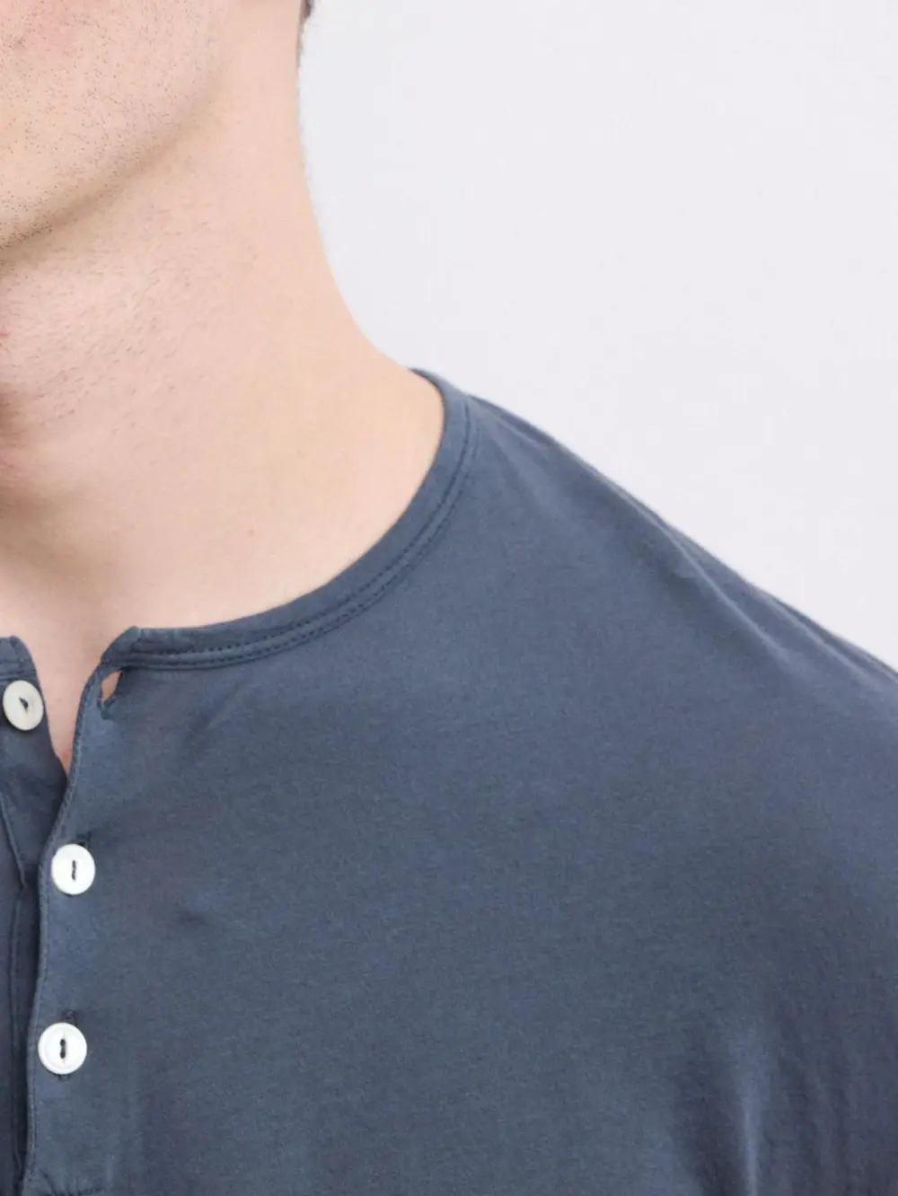 Comfortable Casual Breathable Soft  Haze Blue  T-Shirt