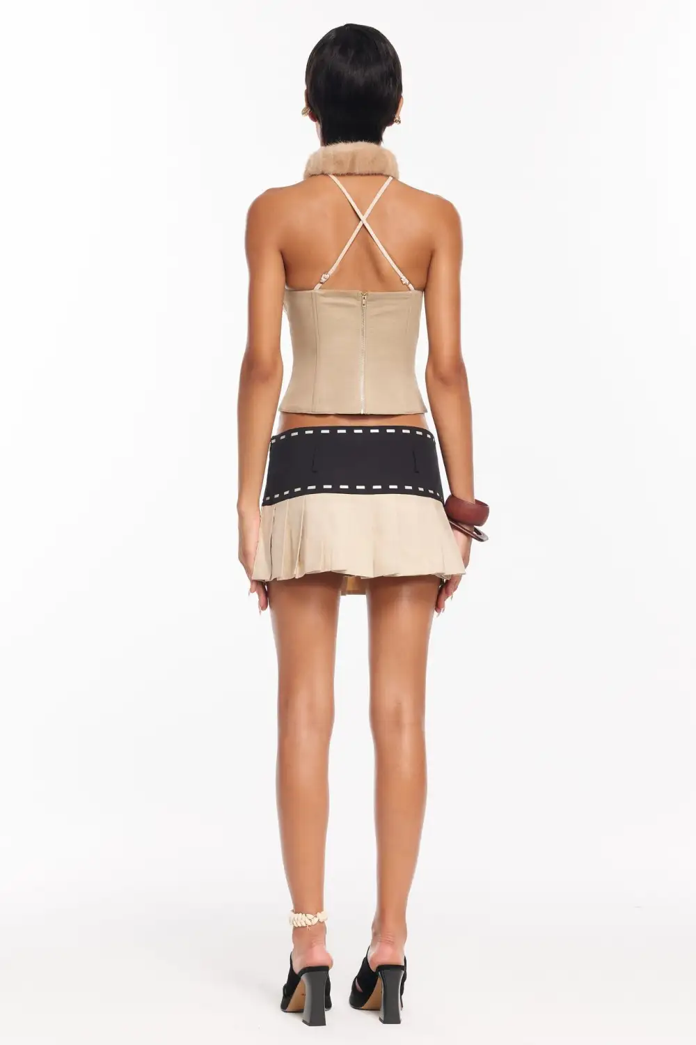 Maddie Corset Top - Beige