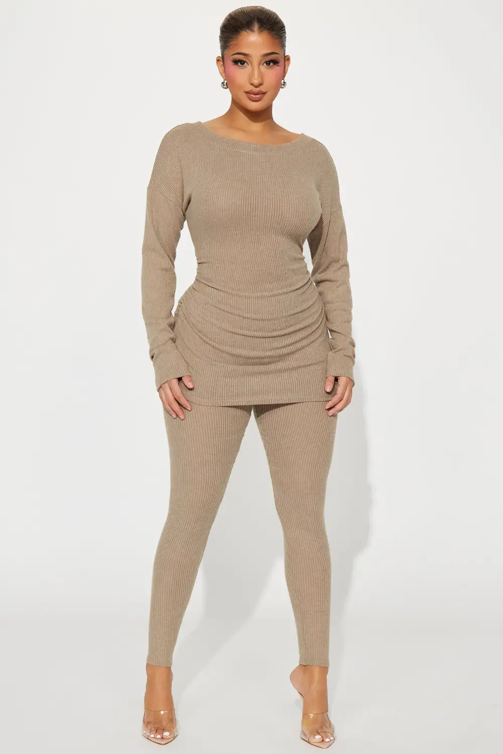 Watch Me Legging Set - Camel