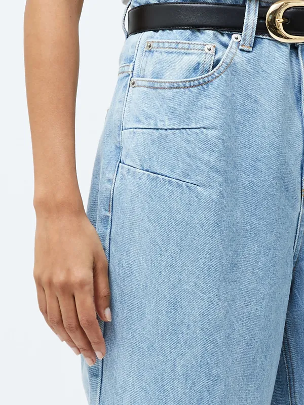 Basic Casual Commuter Denim Trousers