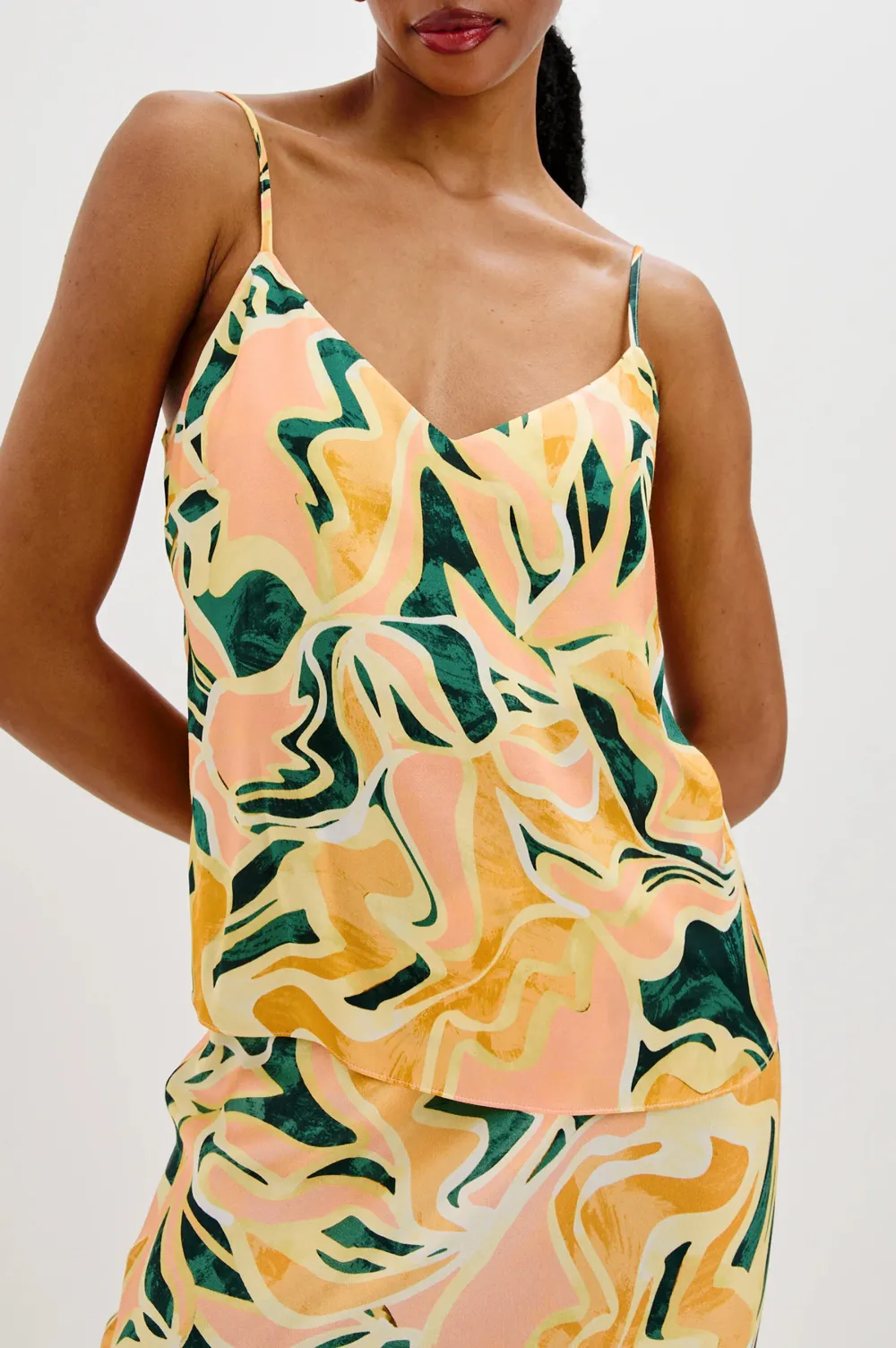 V-Neck Beachwear-Style Women's Tank Top