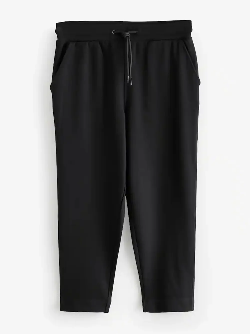 Black High-End Tapered Knitted Joggers