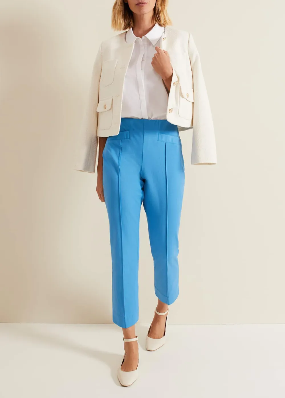 Black Casual Pleated Trousers
