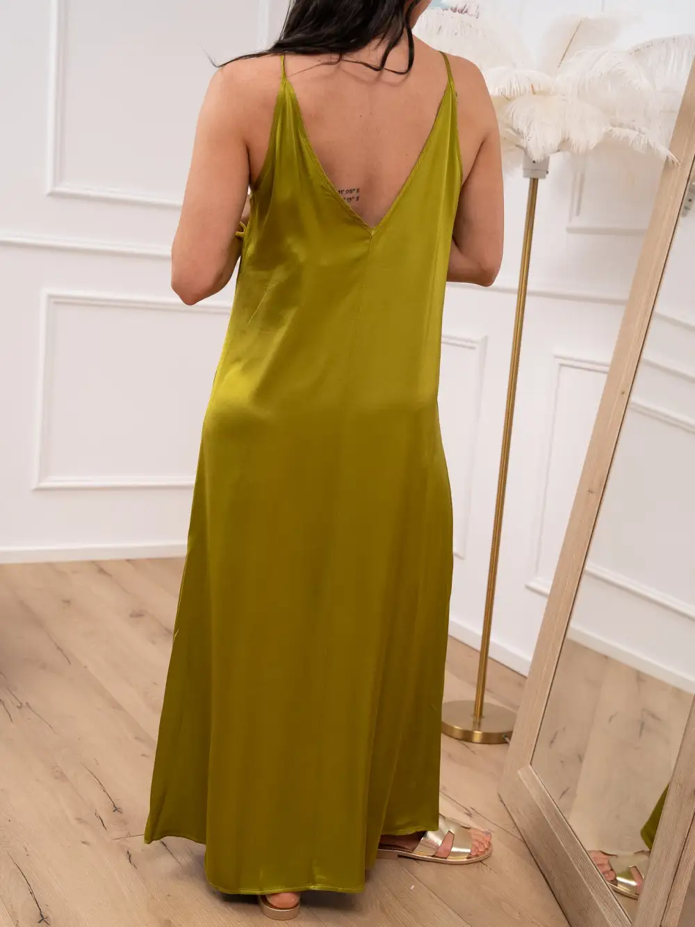 Neck Viscose Dress