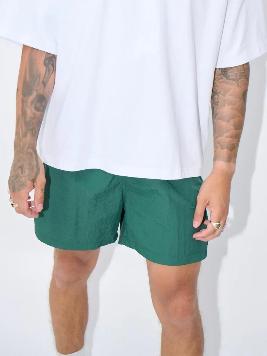 Casual And Comfortable Green  Shorts